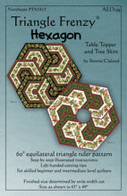 Triangle Frenzy® Hexagon pattern cover by Bunnie Cleland of Artistically Engineered Designs